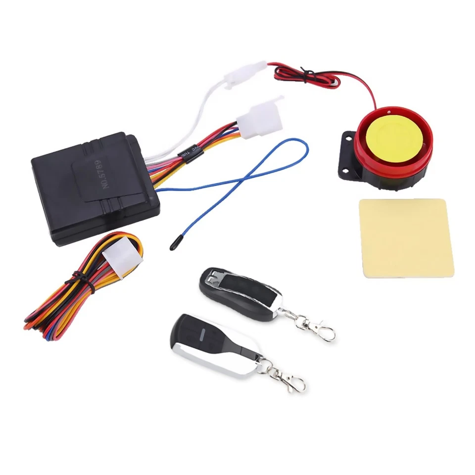 12V ABS Motorcycle Bike Anti-Theft Security Alarm Wireless Remote Control - Image 2 of 4