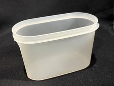 Vintage TUPPERWARE trasparente conservazione 4 3/4 tazze contenitore trasparente #1512 solo