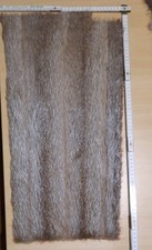 Echtes Fell Rest Nutria hellbraun gebraucht ca von 25 - 34 cm x von 60-62 cm