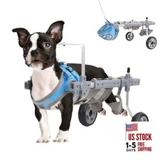 Dog Wheelchair for Back Legs M , 2024 New Adjustable Dog Wheel Medium 2 Wheels