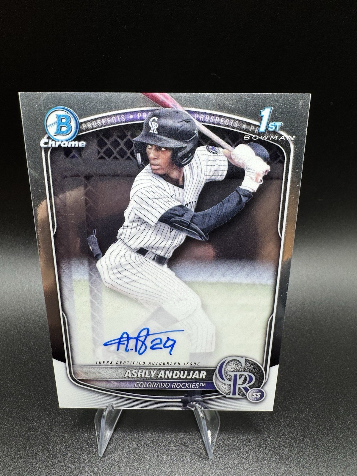 2025 Bowman - Chrome Prospect Autographs Ashly Andujar #CPA-AA (AU, RC)