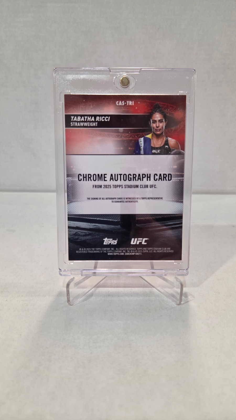 Ufc Rio 2025 2025 Topps Chrome Stadium Club UFC Tabatha Ricci Auto Orange /25 | eBay