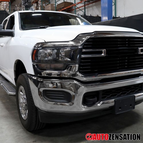 Fit 2019-2024 Dodge Ram 2500 3500 Black Halogen Headlights Left+Right 19-24 - Picture 4 of 11