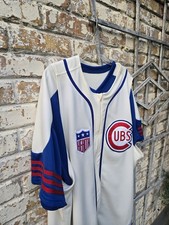 Majestic Cooperstown Chicago Cubs 1942 TBTC Zip Up Jersey 2 Piece, Size 56 XXL