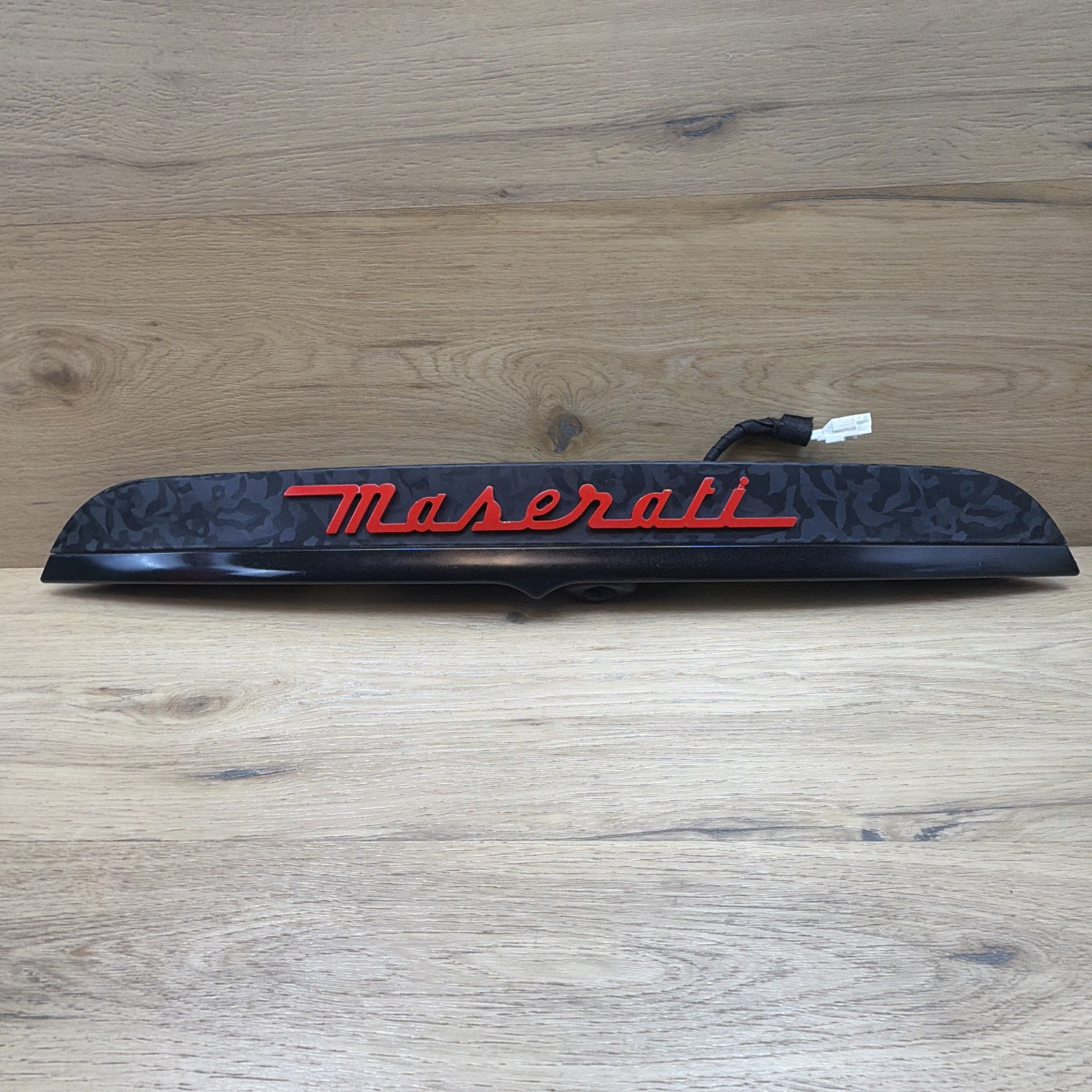 🟢 OEM Maserati M157 Ghibli 14-17 Rear Trunk Camera Trim Handle Lights GRAY🟢