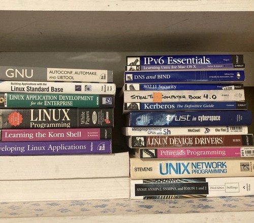 Lot 20 IT Computer Book UNIX Linux network application programming O ...