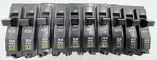 Square D QO120 20 Amp 1 Pole Circuit Breaker Lot of 10 USED 120/240V 10kA