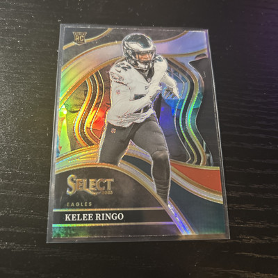 2023 Select Club Level Silver Die-Cut Prizm Kelee Ringo RC Philadelphia Eagles 