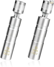 2 PCS Magnetic Swivel Spark Plug Socket, 14mm  16mm 3/8" Drive Thin Wall Magnet