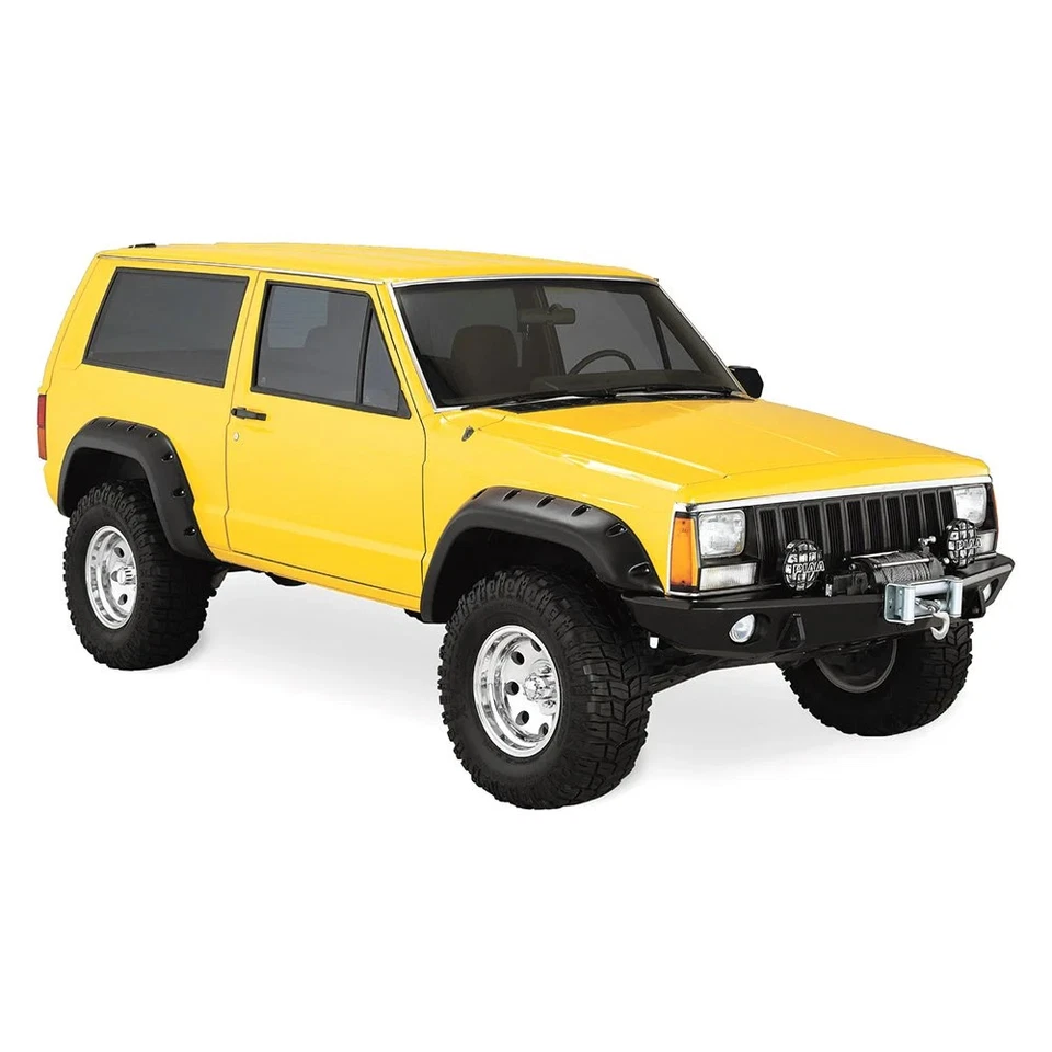 For Jeep Cherokee 84-01 Cut-Out Matte Black Front & Rear Fender Flares Foto 4 de 4