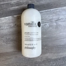 Philosophy Vanilla Coconut Hydrating Shower Gel  32 fl. oz. w/PUMP  NEW & SEALED