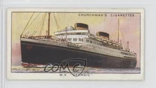 1937 Churchman's The Story of Navigation Tobacco MV Georgic #49 1md