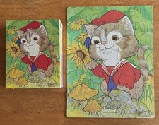 Rascals Golden 1982 Jigsaw Puzzle 25 Pieces Western Publishing Kitten Cat Flower