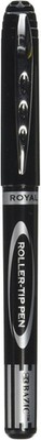 BAZIC Royal Black Rollerball Pen (3/Pack)