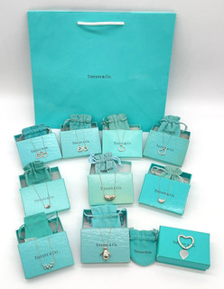 Collana originale Tiffany & Co. argento sterling 925 lotto all'ingrosso 10 pezzi con scatola V030323