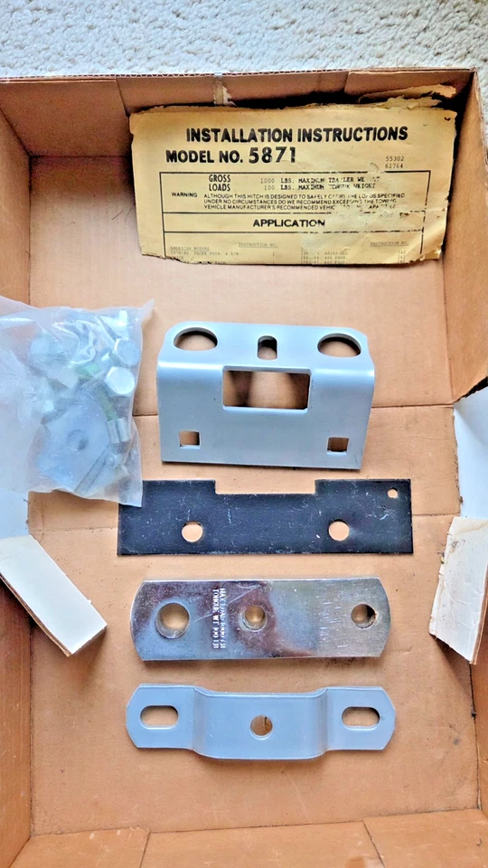 Enganche de remolque Valley HitchRite clase 1 años 70 años 80 AMC Chrysler Ford GM Honda Foto 2 de 4