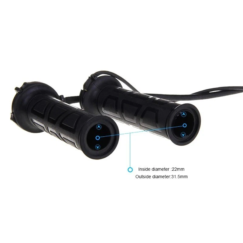 Manopole Riscaldate Moto Universali 22mm con Regolatore Temperatura Manubrio - Immagine 3 di 4