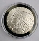 1 oz. Golden State Mint Silver Round Incuse Indian .999 Fine