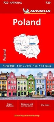 Poland - Michelin National Map 720 by  Michelin - 9782067171541
