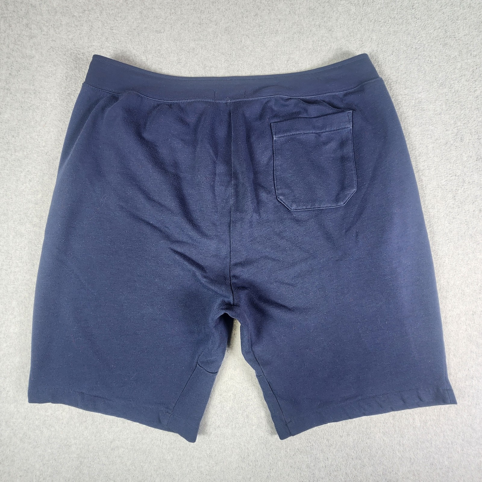 Polo Ralph Lauren Sweat Shorts Mens XL Navy Blue White Pony Drawstring Pockets thumbnail 9