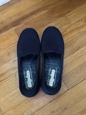 Skechers Navy Slip Ins Comfort Flats Shoes Womens Size 8