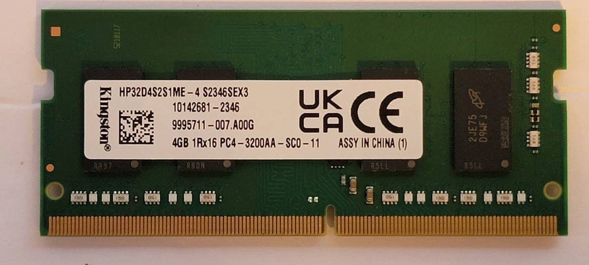 Kingston DDR4 SDRAM 4 GB Capacity per Module Memory (RAM) for sale