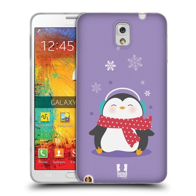 HEAD CASE DESIGNS KAWAII CHRISTMAS PENGUIN SOFT GEL CASE FOR SAMSUNG PHONES 2