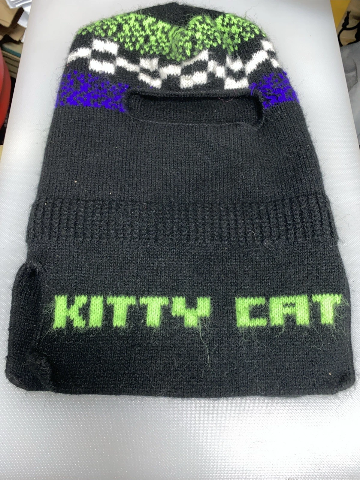 VINTAGE ARCTIC CAT KITTY CAT SNOWMOBILE FACE MASK