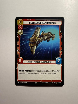 #ad Rebellious Hammerhead 153 262 SWU Jump to Lightspeed $1.99