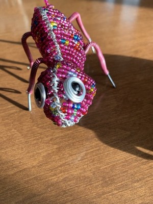 Handmade Gecko Beaded Wire Reptile 6  Long Vintage