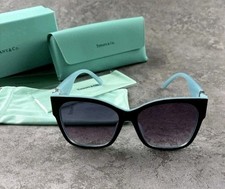 New In Box - Tiffany Black Square Sunglasses Elegant Women's Shades