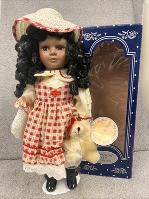 Vintage Porcelain Doll Emerald Doll Collection Rich Imports, Inc. Sandra