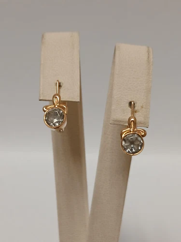 Exclusive Vtg Earrings Red GOLD 14 K 583