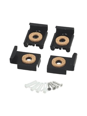 Frameless Bathroom Mirror Glass Wall Mounting Fixing Kit Hardware & Screws New