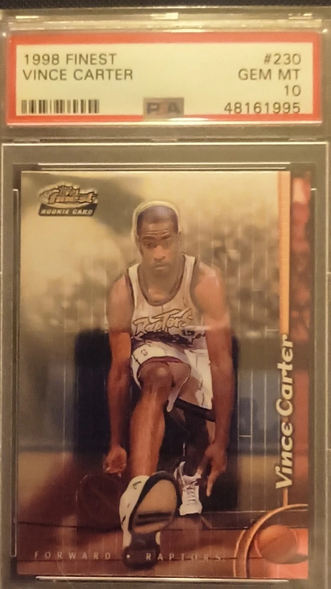 Vince Carter Basketball Grade 10 Rookie Sports Trading Cards