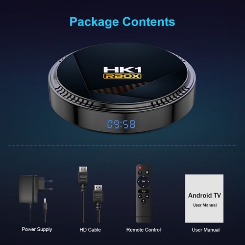 HK1 RBOX 6K Smart TV BOX Android 12.0 Quad Core H618 WIFI6 BT5.0 Media Box L4Q7 - Imagen 16 de 26