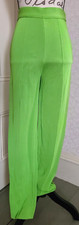 NOS Vtg Emanuel Ungaro Paris Knitwear lime green knit pants, ladies' size S