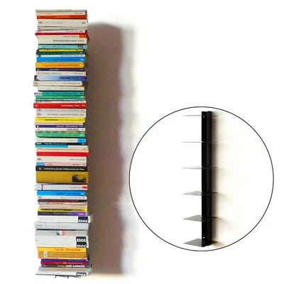 Bücherregal Haseform Bücherturm anthrazit 90 cm Wandregal Bücherbord - Bild 1 von 4
