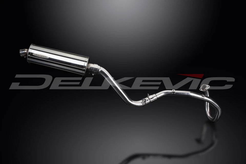 Suzuki DR650SE DR650S 96-24 Delkevic Full 1-1 Exhaust 14" Stainless Oval Muffler - Image 2 of 4