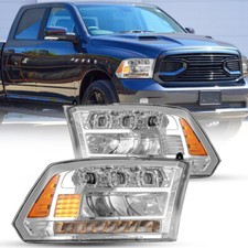 For 2013-2018 Dodge Ram 1500 2500 3500 Led Projector Headlights Sequential Turn