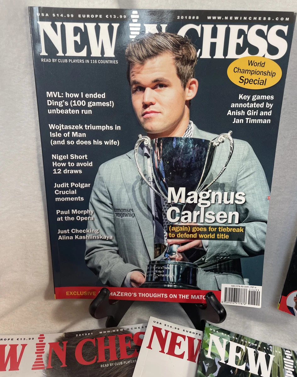 New in Chess Magazines 2018-19 Magnus Carlsen Gukesh-Nepo-Dubov-Batumi  Olympiad