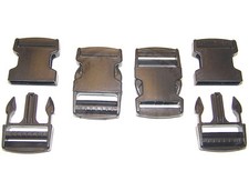 Quick Release Buckle, Side Release, 1 " Plastic, 4 Pc Set - Shipped from USA