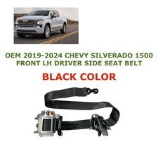 2019 20 21 22 23 2024 Chevy Silverado 1500 Front Left Side Seat Belt Black