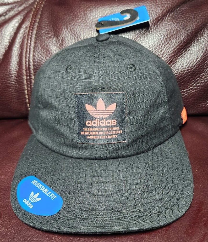 Adidas Trefoil Black Fire Red NMD Boost Strapback Trucker Hat Cap CK6603