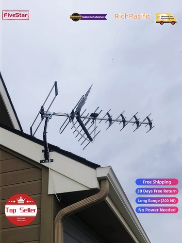 2024 Amplified Indoor Digital HD TV Antenna For Smart TV, 350 Miles Range Local Antennas Free Channels Signal Booster Support 4k 1080p Atsc Dvb T2 Vhf Uhf