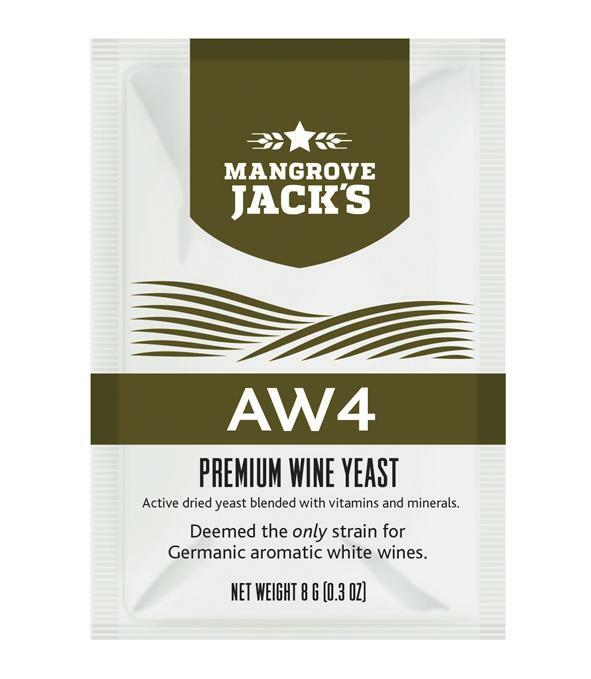 Wine Yeast Mangrove Jacks AW4 Active Dried Yeast 8g for Wine Making Home Brew
