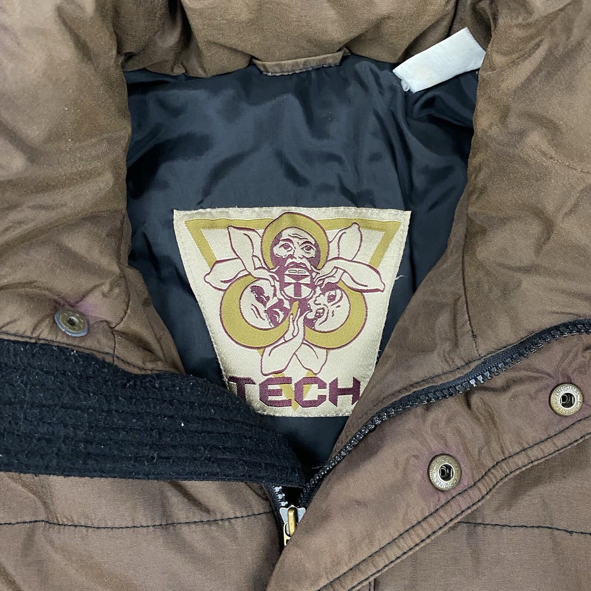 90s Ocean Pacific down jacket brown teck