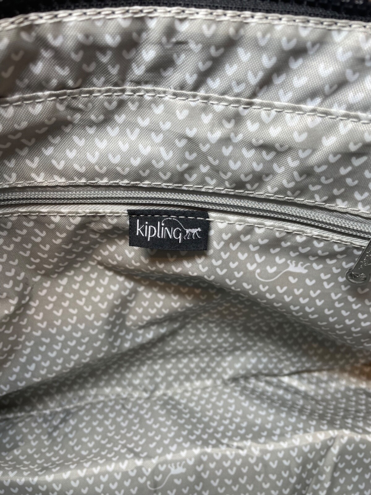 Kipling Large Black Quilted Tote Immaculate Condition eBay