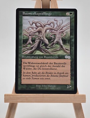 Baumvolksprößlinge Urza´s Saga Magic Karte Deutsch (Treefolk Seedlings)  278/350
