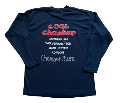 Vintage 1999 Coal Chamber Long Sleeve Shirt Tee Single Stitch Rare